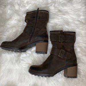 Brown booties